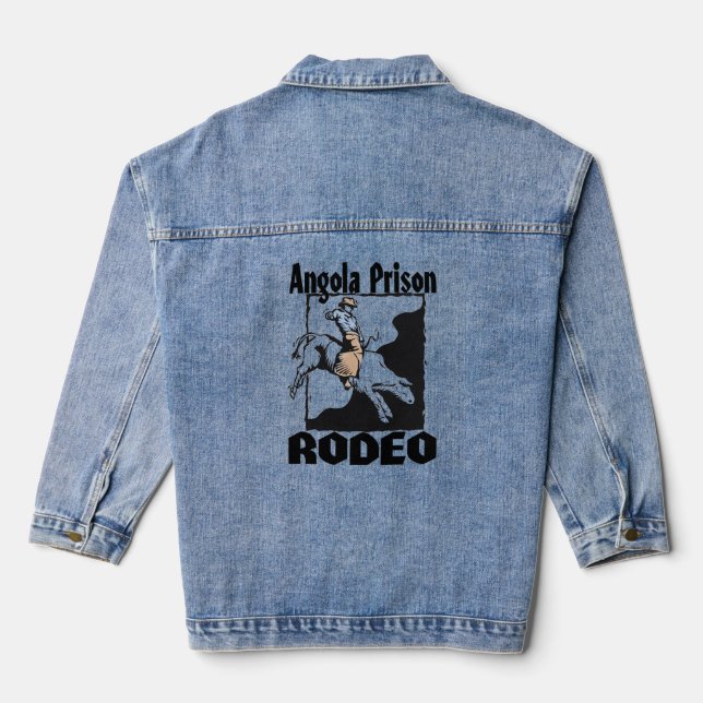 Angola Prison Rodeo Denim Jacket (Back)