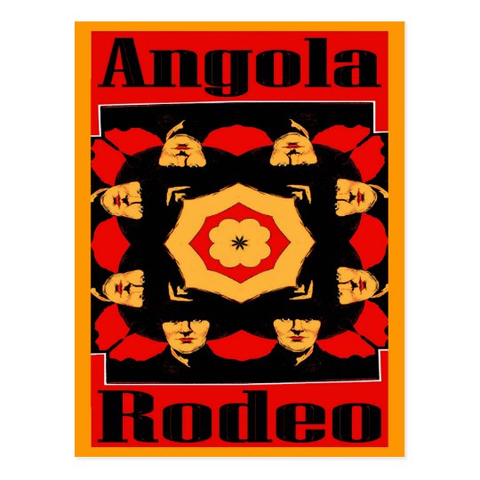 Angola Rodeo Poster Postcard
