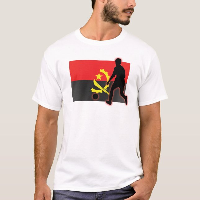 Angola Soccer Player T-Shirt (Front)