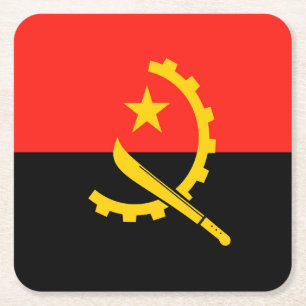 Angola Square Paper Coaster