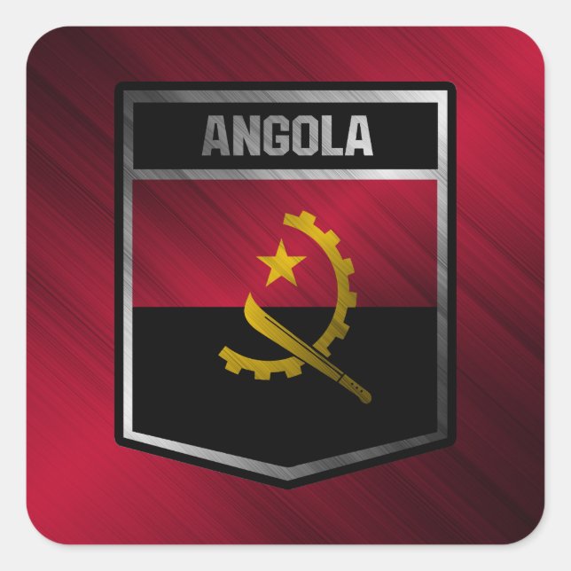 Angola Square Sticker (Front)