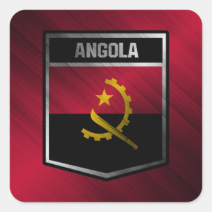 Angola Square Sticker