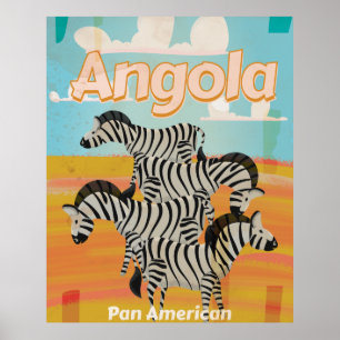 Angola Vintage Travel Poster