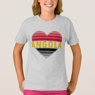 Angolan Heart, I Love Angola T-Shirt