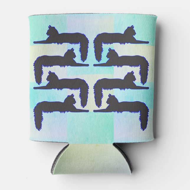 Angora Cat Can Cooler (Front)