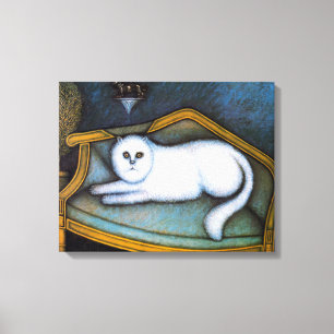 Angora cat, Morris Hirshfield Canvas Print