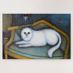 Angora cat, Morris Hirshfield Jigsaw Puzzle
