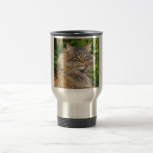 Angora cat travel mug