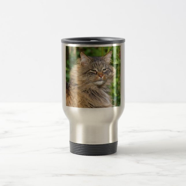 Angora cat travel mug (Center)