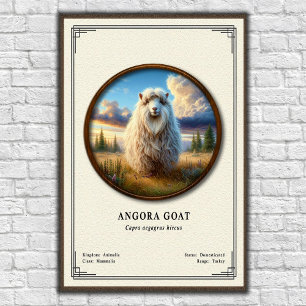 Angora Goat Zoology Series Poster