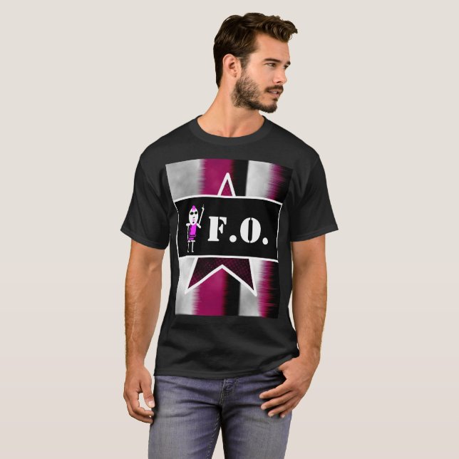 Angry Alien Pink Guy [ SKULLien ] T-Shirt (Front Full)