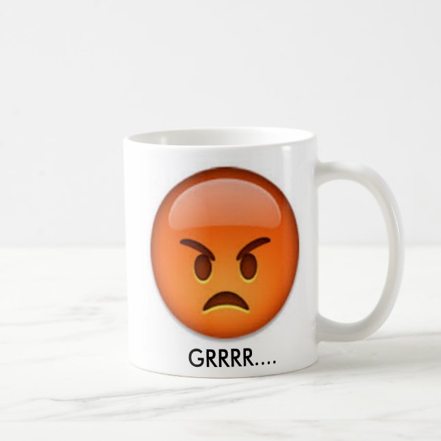Angry and Happy Emoji Mug! Coffee Mug (Right)