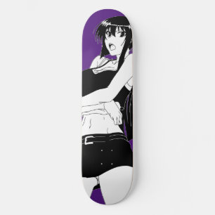 Angry Anime Girl Skateboard Deck