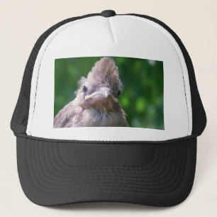 angry baby bird trucker hat