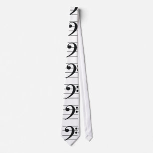 Angry Bass Clef Tie