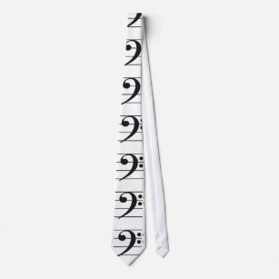 Angry Bass Clef Tie