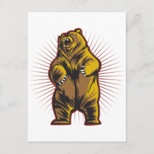 Angry Bear Postcard
