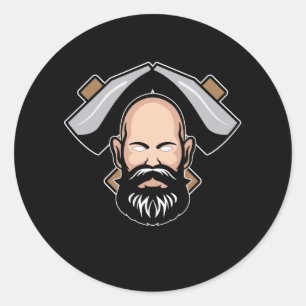 Angry Beard Craftsman Strong Tools Classic Round Sticker