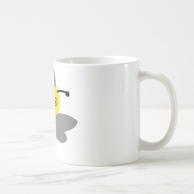 angry bee coffee mug (Right)