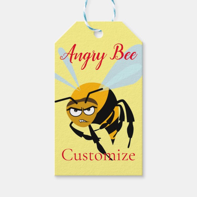 Angry Bee Thunder_Cove Gift Tags (Front)