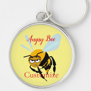 Angry Bee Thunder_Cove  Key Ring