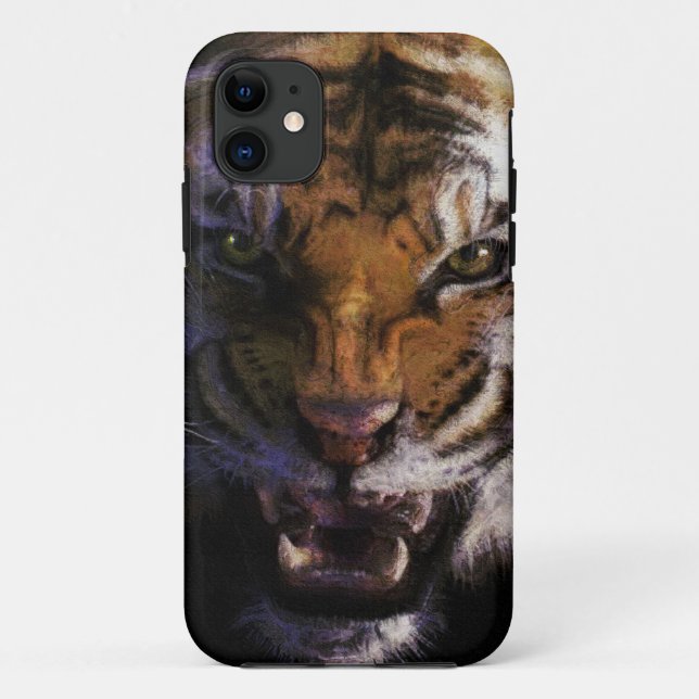 Angry Bengal Tiger Big Cat Wildlife iPhone 5 Case (Back)