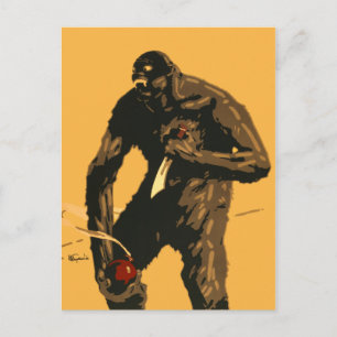 Angry Bigfoot with Knife and Bomb! Postcard