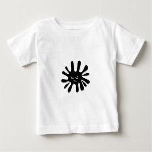 Angry Black Paint Splatter Baby T-Shirt