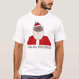 Angry Black Santa Claus, Wishing You an Angry Xmas T-Shirt