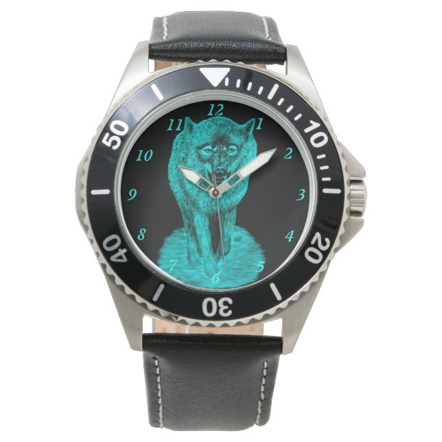 Angry Black Wolf in the Night Watch (Front)