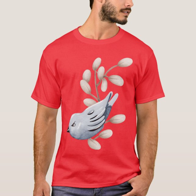 Angry Blue Bird friends T-Shirt (Front)