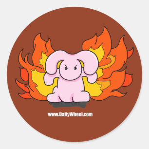 Angry Bunny Sticker