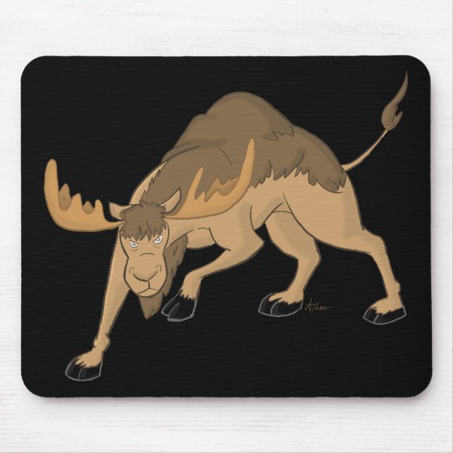 Angry Camel Moose Hybrid Mousepad (Front)