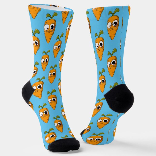 Angry Carrot Socks (Angled)