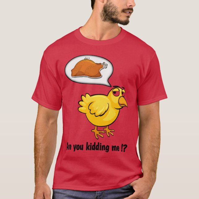 Angry Cartoon Funny Chick Bird friends T-Shirt (Front)