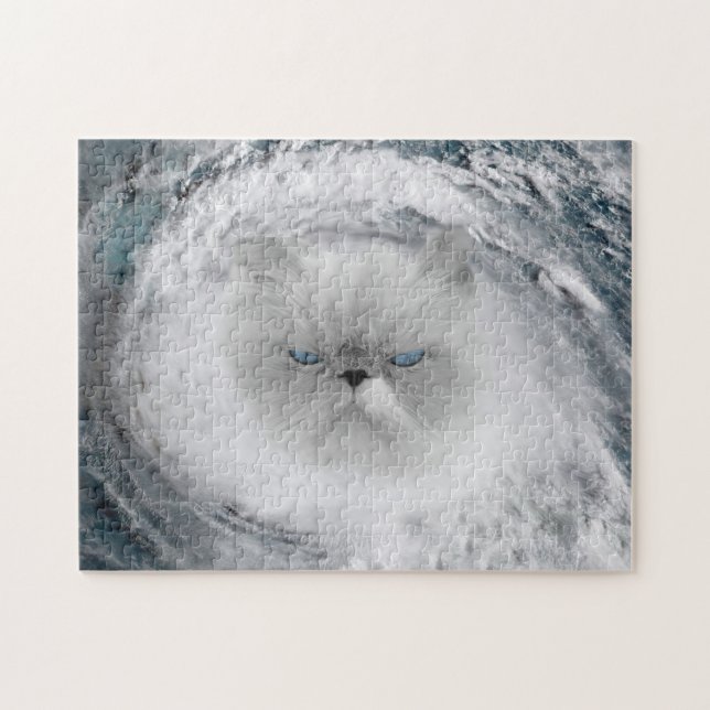 Angry Cat 5 Hurricane Jigsaw Puzzle (Horizontal)