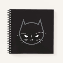 Angry Cat 8.5" x 8.5" Spiral Notebook