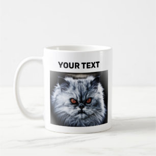 Angry Cat - Customisable Coffee Mug