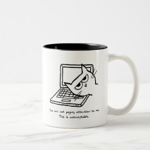 Angry Cat Demands Attention - Funny Cat Mug