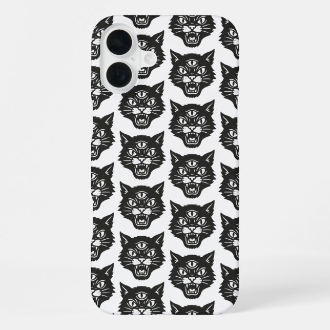 Angry Cat iPhone Case (Back)