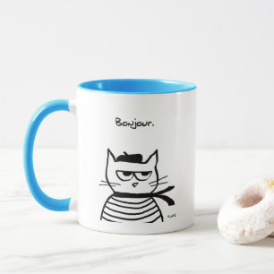Angry Cat is So Very French Mug