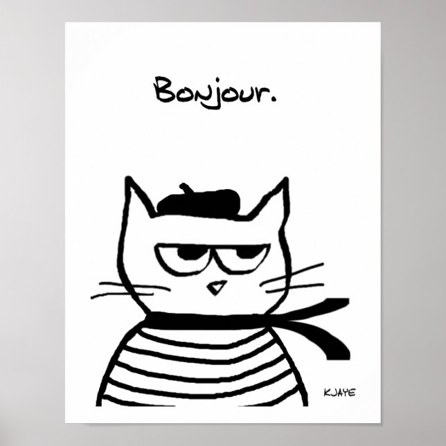 Angry Cat is so very French Poster (Front)