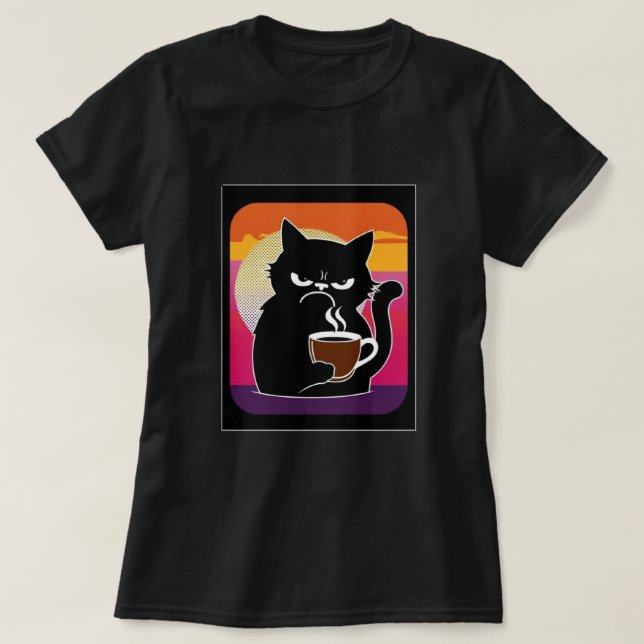 Angry Cat Joe 3 blk Womens T-Shirt (Design Front)