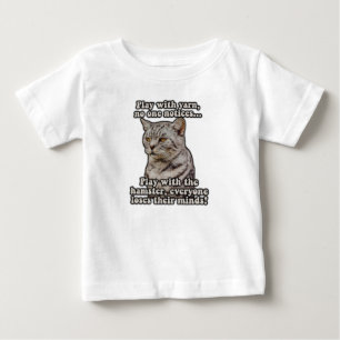 Angry cat meme for cat lovers and kitten owners baby T-Shirt