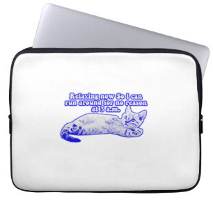 Angry cat meme for cat owners and kitty lovers laptop sleeve