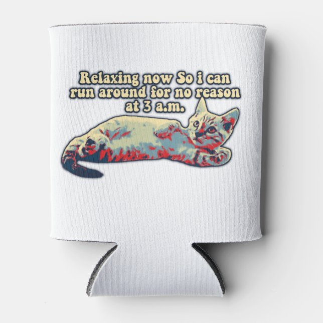 Angry cat meme for cat persons and cat lovers can cooler (Front)