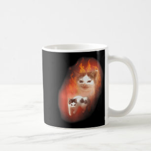 Angry Cat Meme Funny Silly Cat Kitten Lover Humour Coffee Mug
