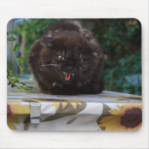 Angry Cat Mouse Mat