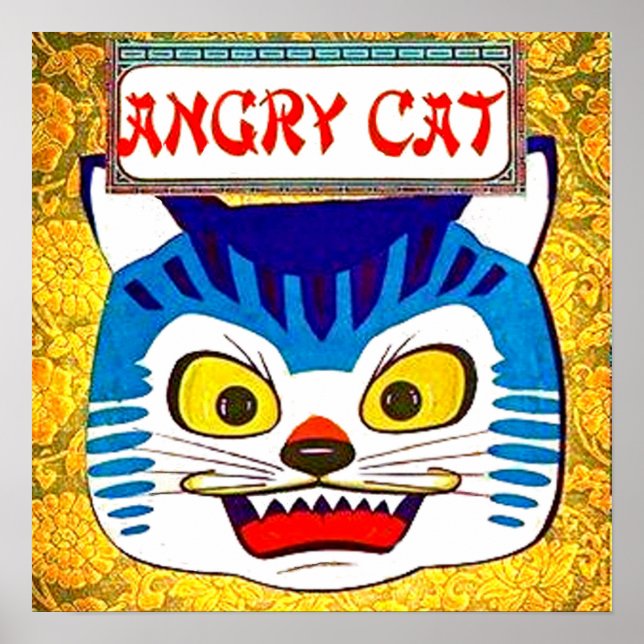 Angry Cat Poster (Front)