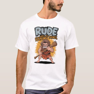 Angry Caveman with Spiked Club T-Shirt